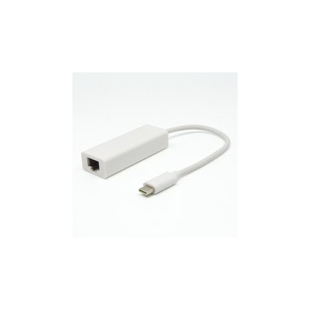 Swe-Tech 3C USB-C 3.1 to Gigabit 10/100/1000Mbps Ethernet Adapter, white FWT30U3-30010
